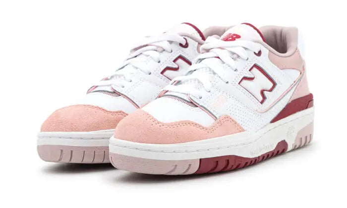 550 White Scarlet Pink VOSneakers