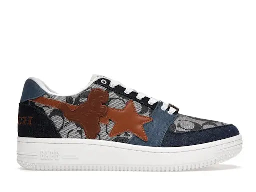 A Bathing Ape Bape Sta Low Coach Blue BAPE