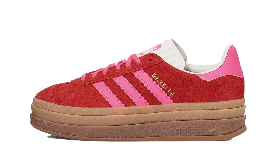 Adidas Gazelle Bold Collegiate Red Lucid Pink Adidas