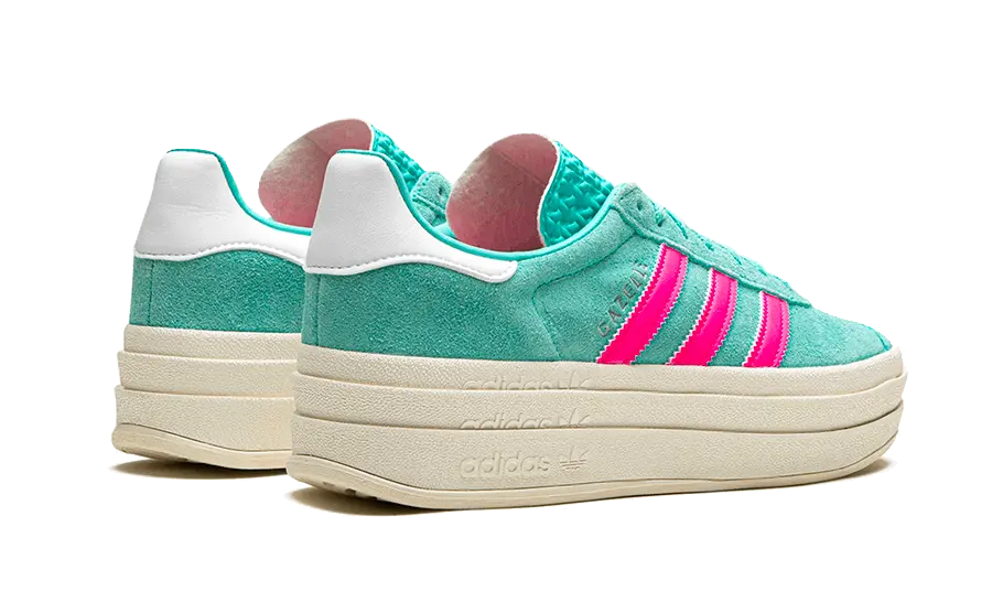 Adidas Gazelle Bold Flash Aqua Lucid Pink Adidas