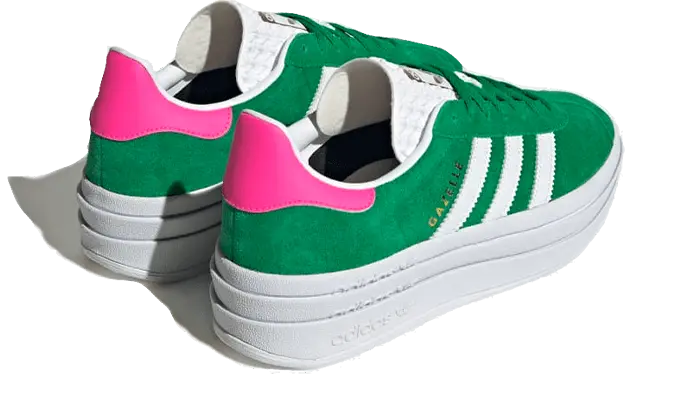 Adidas Gazelle Bold Green Lucid Pink Adidas