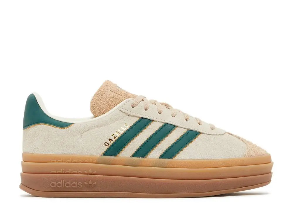 Adidas Gazelle Bold Magic Beige Collegiate Green Adidas