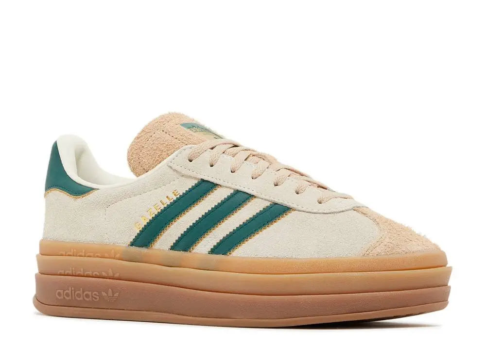 Adidas Gazelle Bold Magic Beige Collegiate Green Adidas