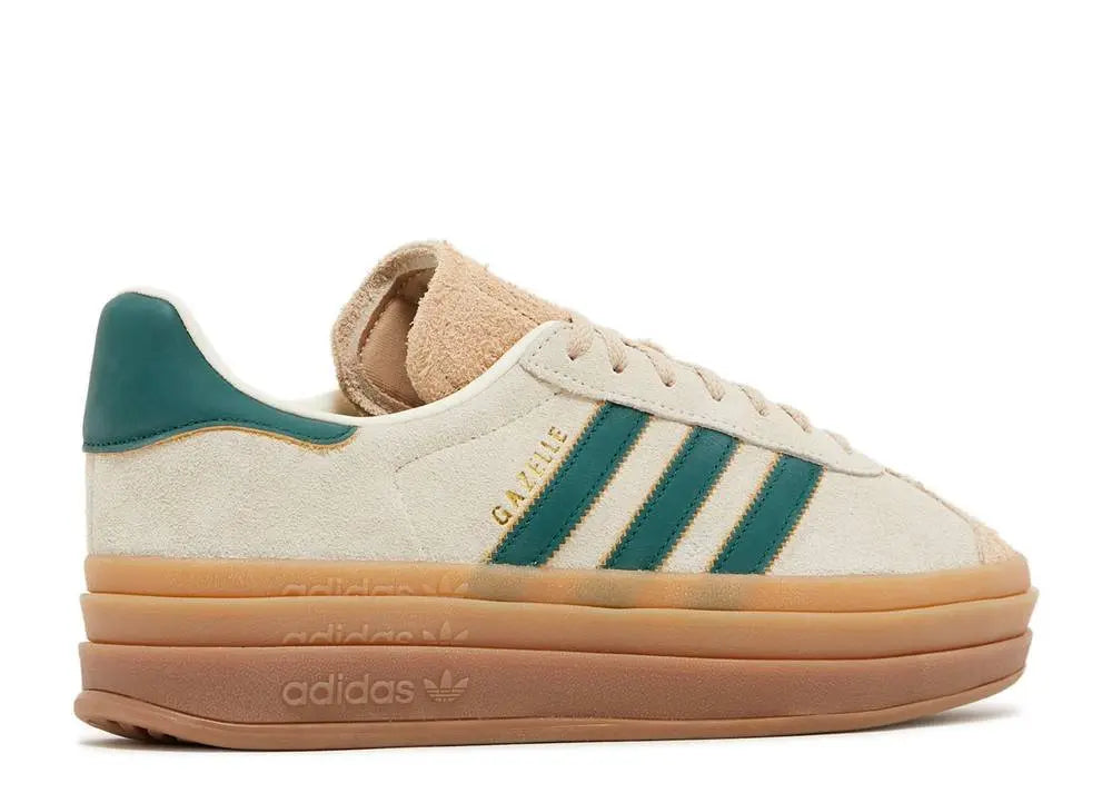 Adidas Gazelle Bold Magic Beige Collegiate Green Adidas