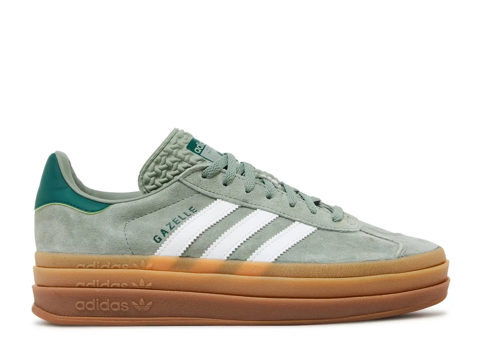 Adidas Gazelle Bold Silver Green Gum Adidas