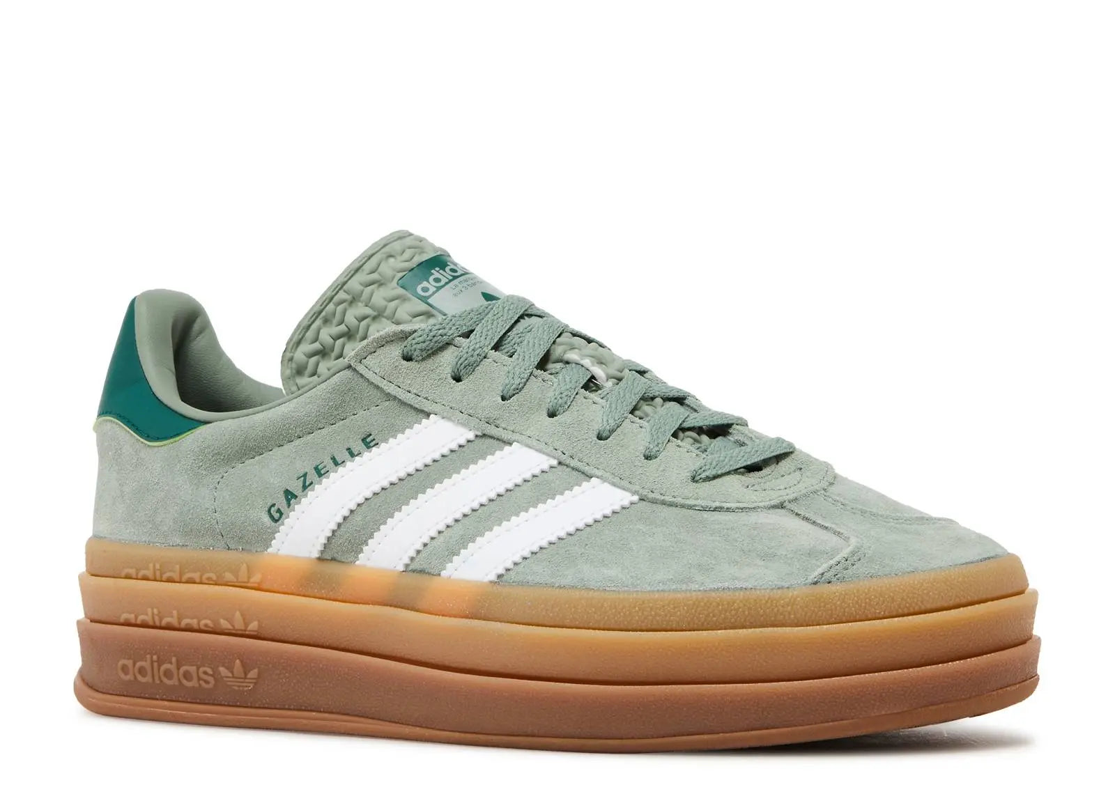 Adidas Gazelle Bold Silver Green Gum Adidas