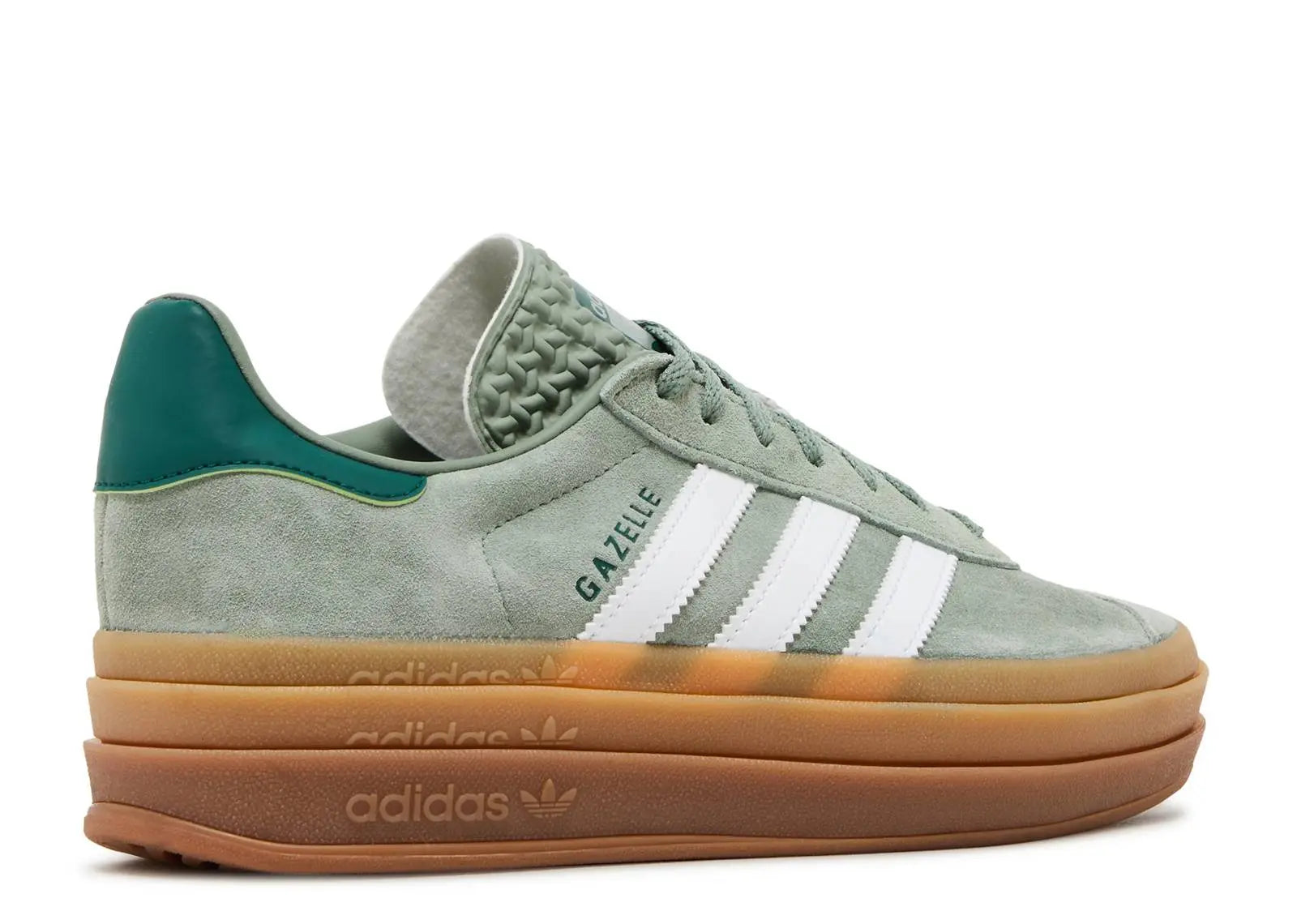 Adidas Gazelle Bold Silver Green Gum Adidas