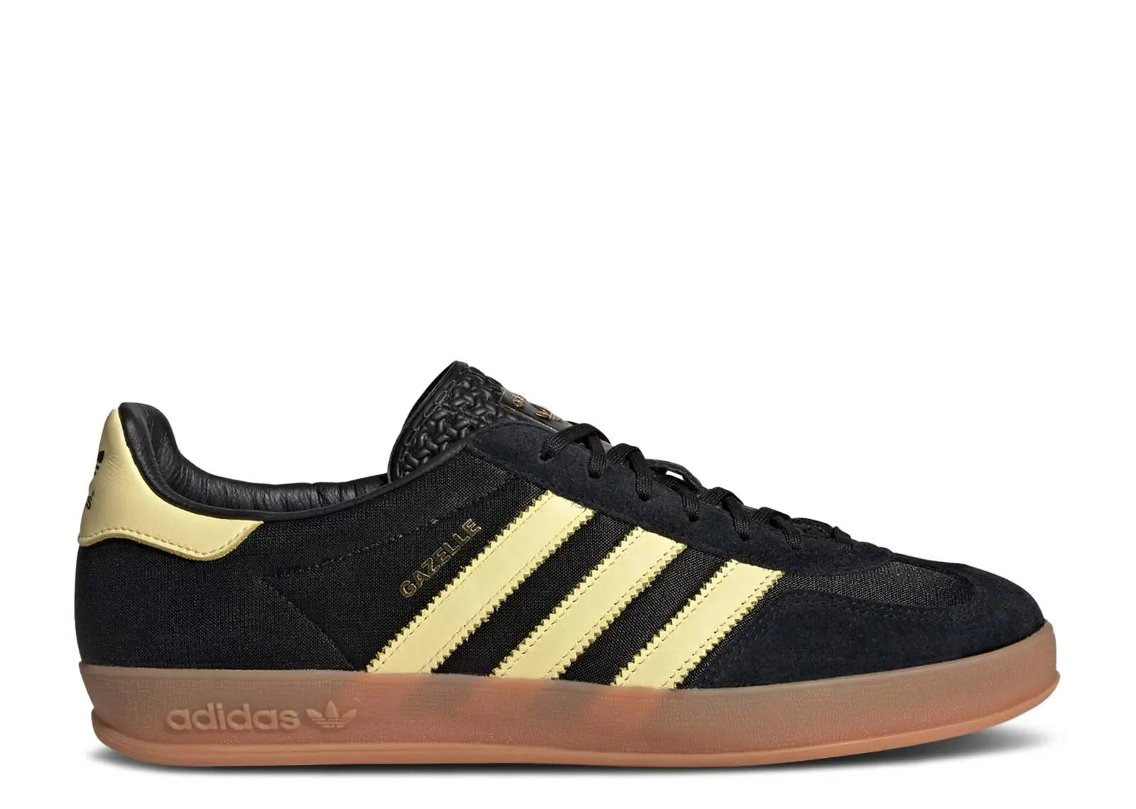 Adidas Gazelle Indoor Core Black Almost Yellow Adidas