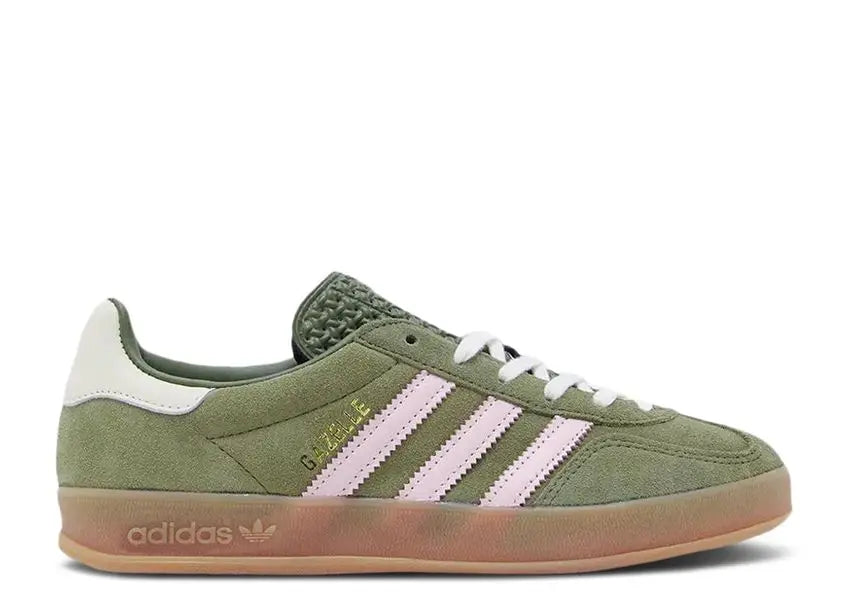 Adidas Gazelle Indoor Focus Olive Clear Pink Adidas
