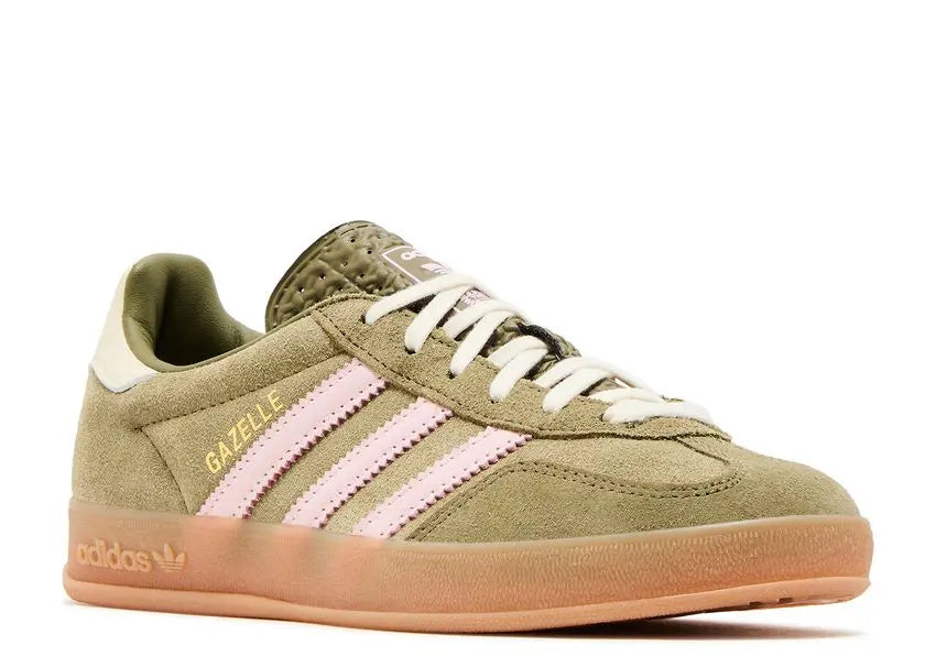Adidas Gazelle Indoor Focus Olive Clear Pink Adidas