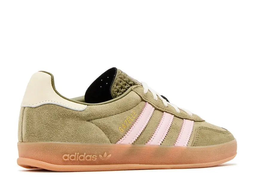 Adidas Gazelle Indoor Focus Olive Clear Pink Adidas
