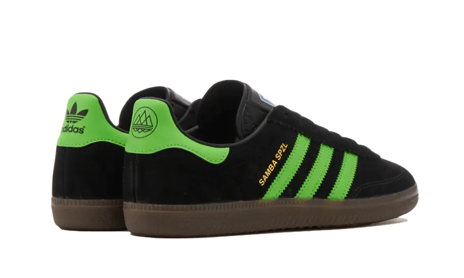 Adidas Samba Deco SPZL Core Black Lucid Lime VOSneakers