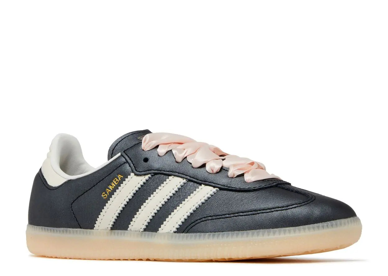 Adidas Samba OG Black Pink Ribbon Laces Adidas