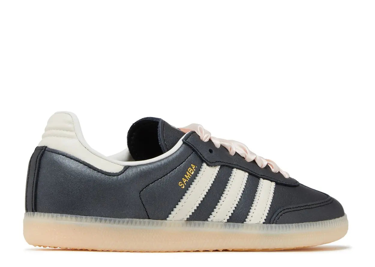 Adidas Samba OG Black Pink Ribbon Laces Adidas