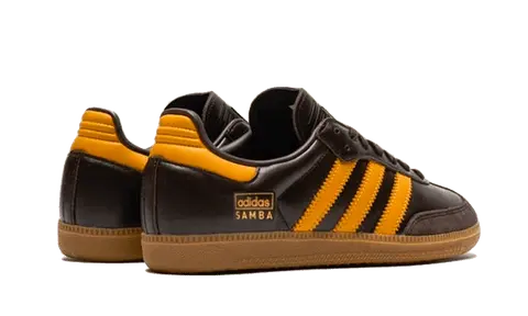 Adidas Samba OG Dark Brown Yellow Adidas