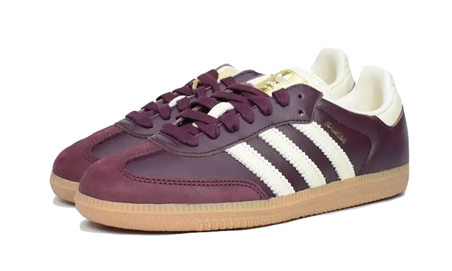 Adidas Samba OG Maroon Crewht Gold Adidas