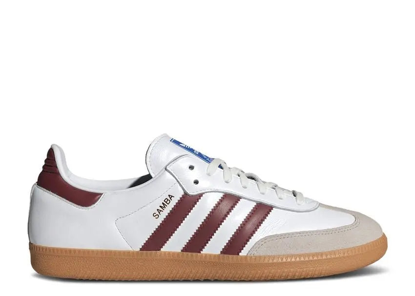 Adidas Samba OG White Burgundy Gum Adidas