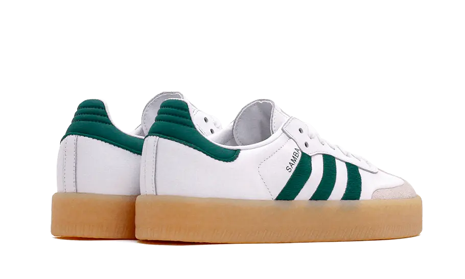 Adidas sambae White Collegiate Green Gum Adidas