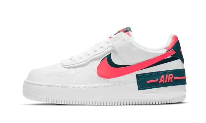 Air Force 1 Shadow White Dark Teal Solar Red VOSneakers
