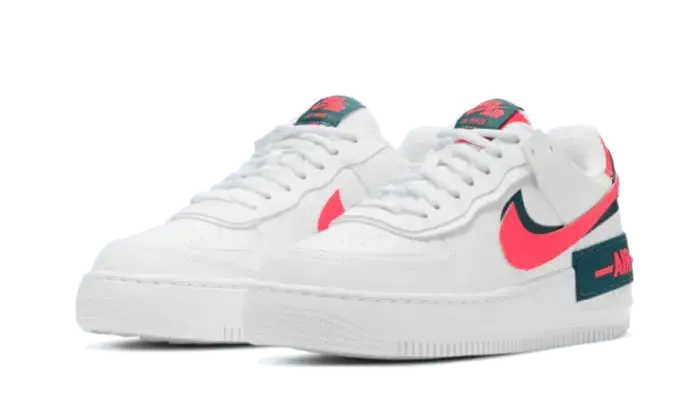 Air Force 1 Shadow White Dark Teal Solar Red VOSneakers