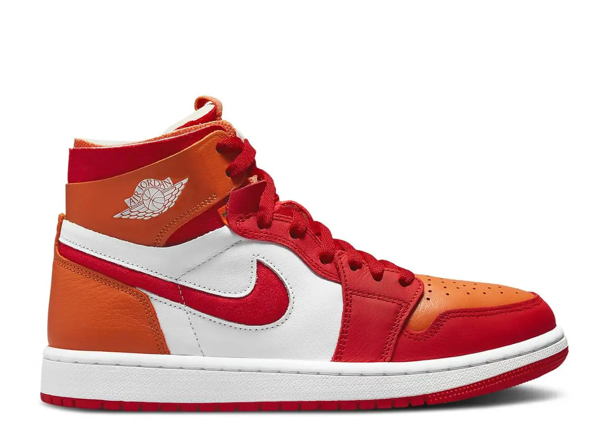 Air Jordan 1 High Zoom Air Comfort Fire Red Hot Curry Air Jordan