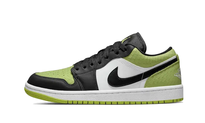 Air Jordan 1 Low Vivid Green Snakeskin Air Jordan