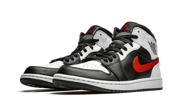 Air Jordan 1 Mid Black Chile Red White Air Jordan