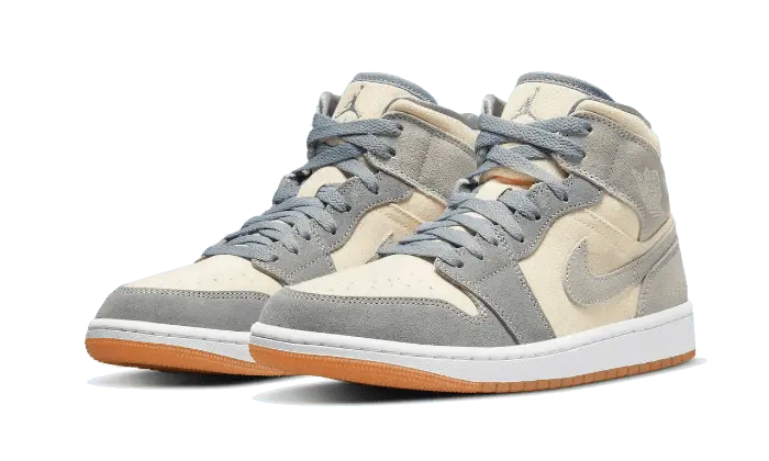 Air Jordan 1 Mid Coconut Milk Particle Grey Air Jordan