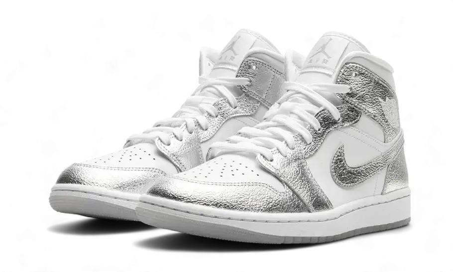 Air Jordan 1 Mid Crinkled Chrome VOSneakers