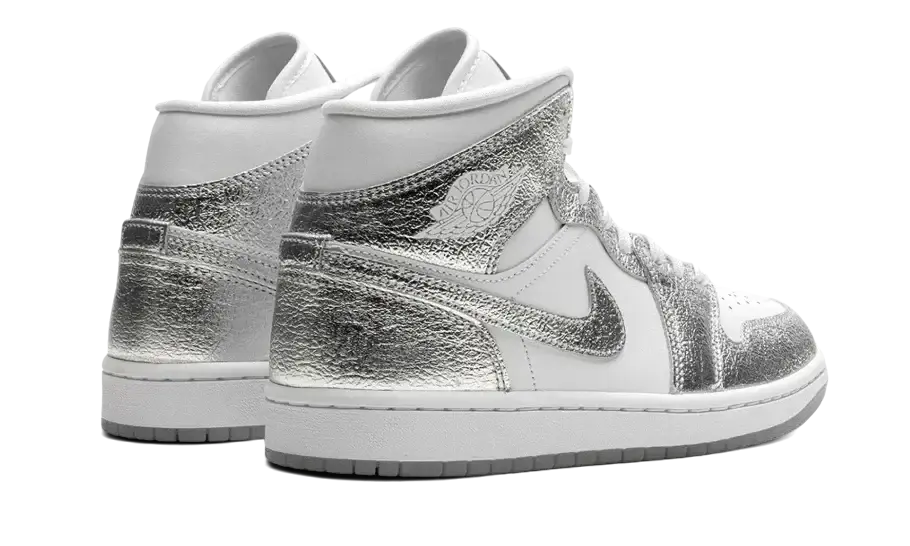 Air Jordan 1 Mid Crinkled Chrome VOSneakers