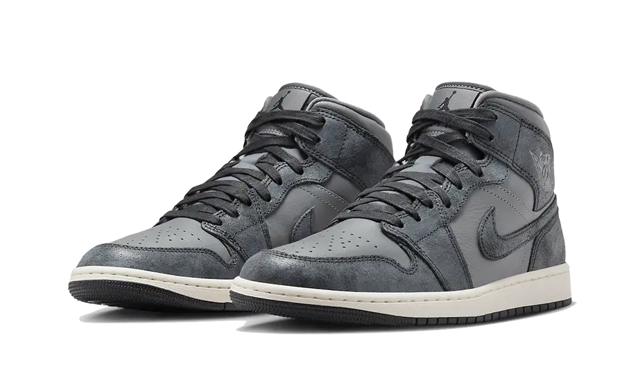 Air Jordan 1 Mid Distressed Smoke Grey Air Jordan