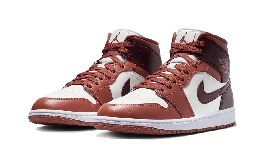 Air Jordan 1 Mid Dusty Peach Night Maroon Air Jordan