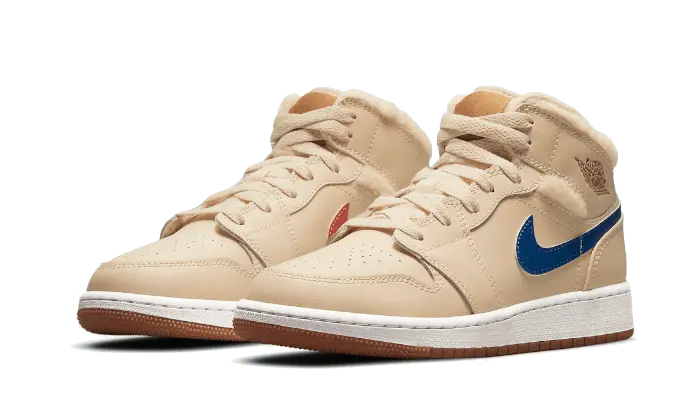 Air Jordan 1 Mid Fleece Pearl White Air Jordan