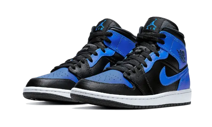 Air Jordan 1 Mid Hyper Royal Tumbled Leather VOSneakers