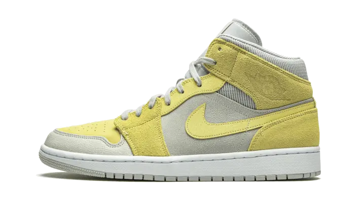 Air Jordan 1 Mid Mixed Textures Yellow Air Jordan
