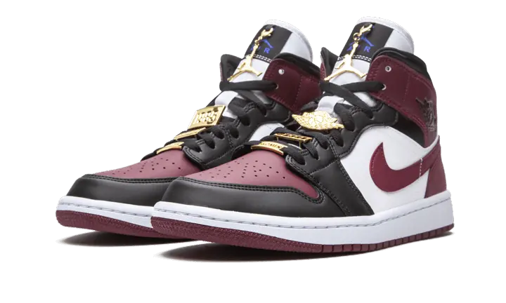 Air Jordan 1 Mid SE Black Dark Beetroot VOSneakers