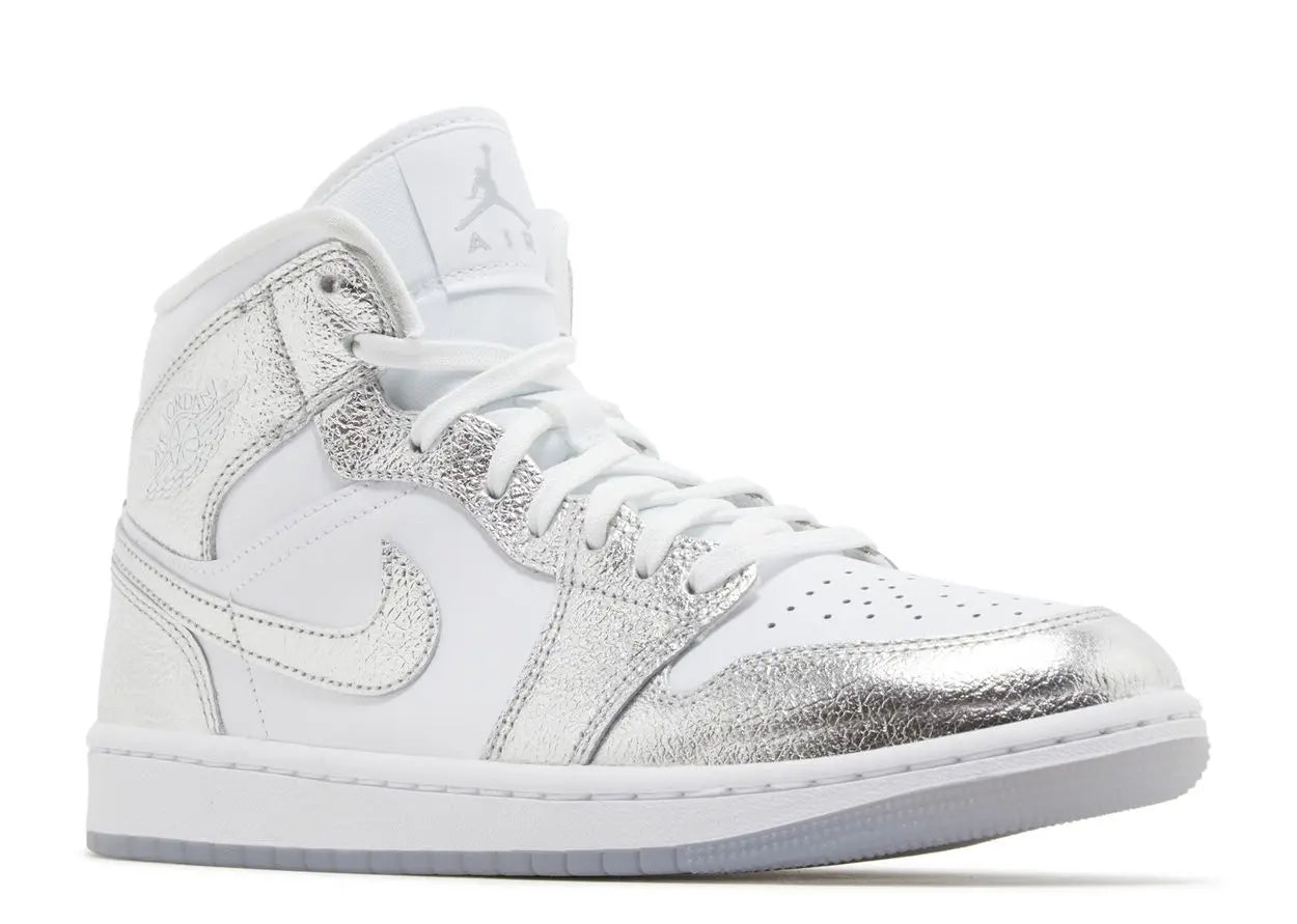 Air Jordan 1 Mid SE Metallic Silver Air Jordan