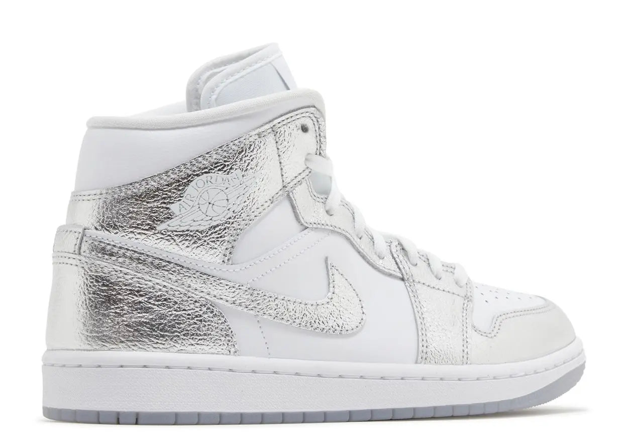 Air Jordan 1 Mid SE Metallic Silver Air Jordan