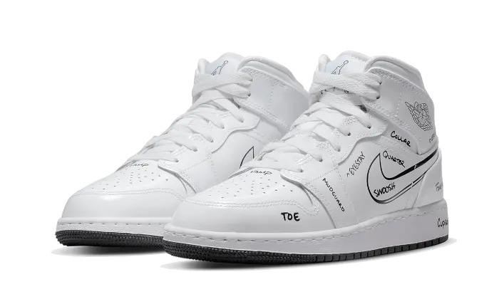 Air Jordan 1 Mid Schematic Air Jordan