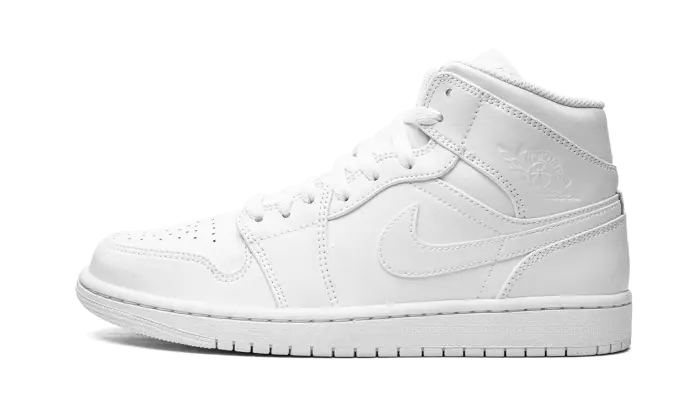 Air Jordan 1 Mid Triple White (2022) VOSneakers