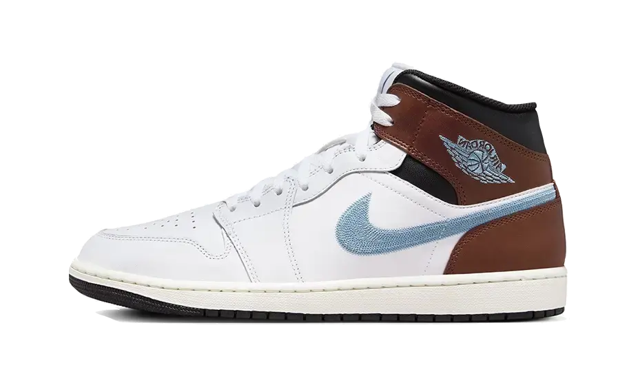 Air Jordan 1 Retro Mid SE Brown Blue Grey Air Jordan