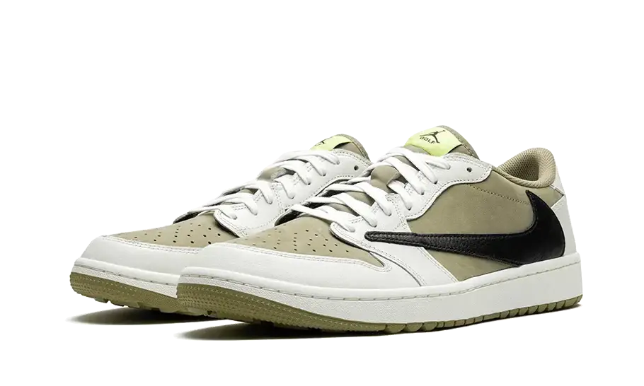 Air Jordan 1 Retro Low Golf Travis Scott Neutral Olive VOSneakers