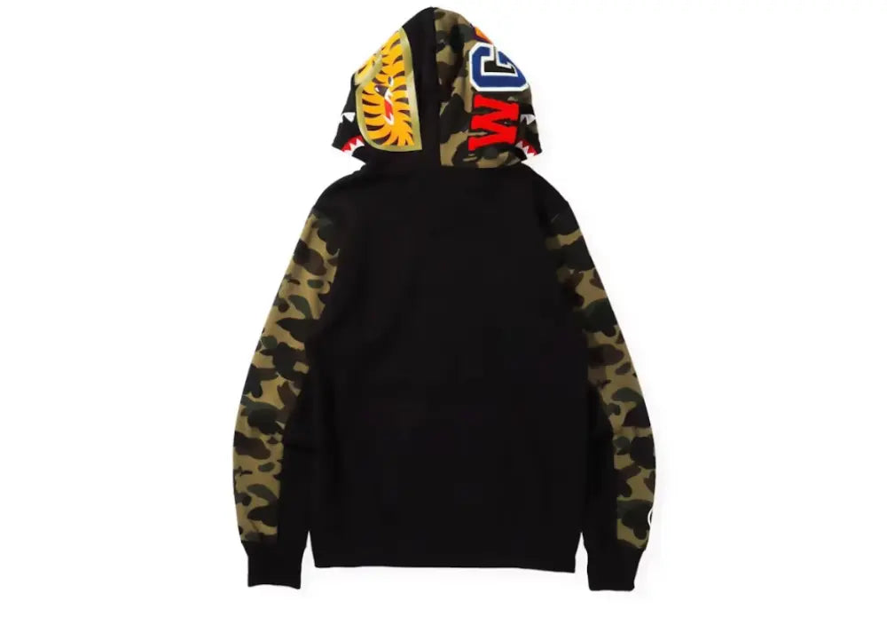 Bape 1st Camo Shark Full Zip Hoodie (FW21) Black Bape