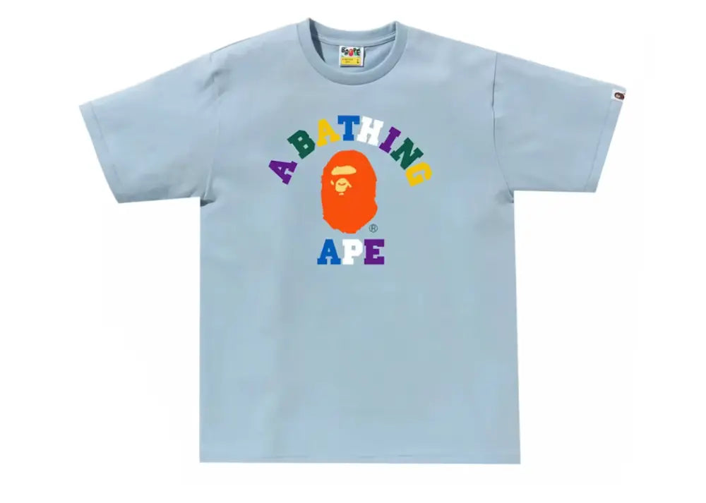 Bape Colors College Tee (SS24) Sax Bape