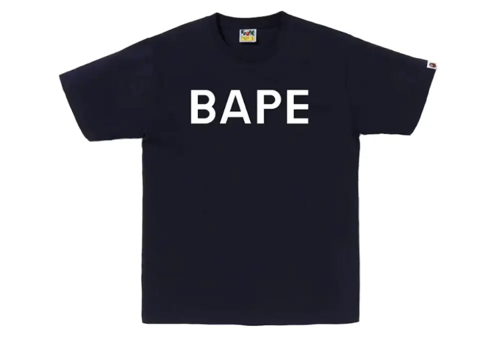 Bape Logo Tee Navy Bape