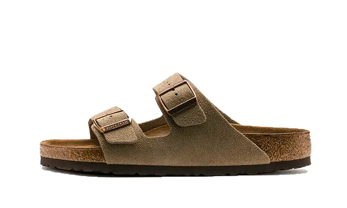 Birkenstock Arizona Suede Leather Soft Footbed Taupe Birkenstock