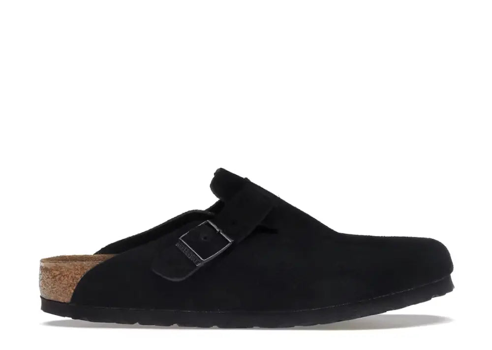 Birkenstock Boston Soft Footbed Suede Black Birkenstock