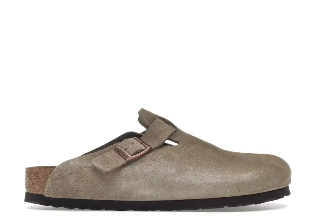 Birkenstock Boston Soft Footbed Suede Taupe Birkenstock