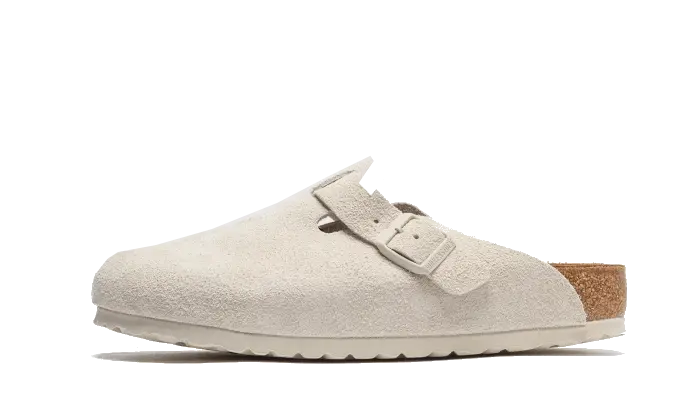 Birkenstock Boston Suede Antique White Birkenstock