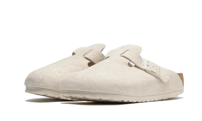 Birkenstock Boston Suede Antique White Birkenstock